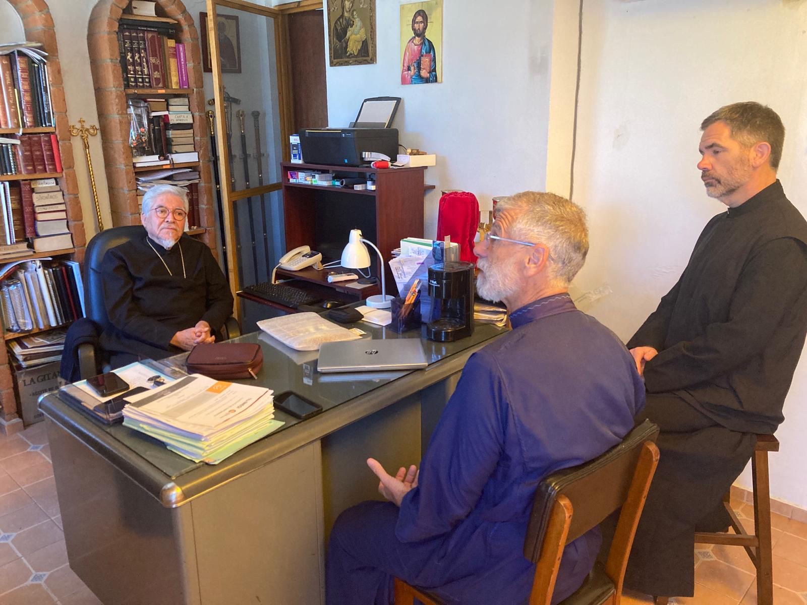 Fr. Martin and Fr. Rob w His Eminence ALEJO (OCA).