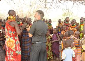 Talking and celebrating in Turkana